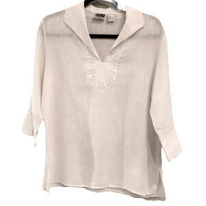 100% Irish linen blouse